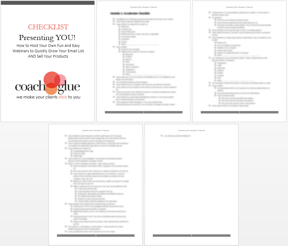 Module 2 checklist screenshot