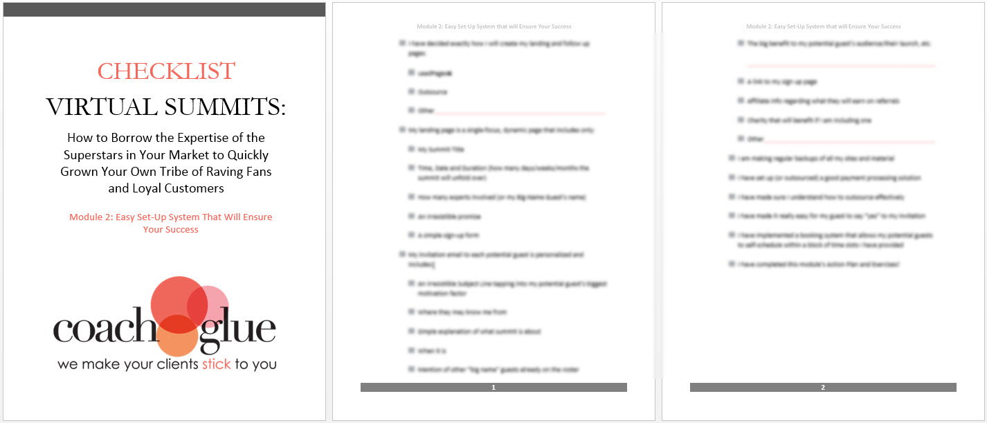 module 2 checklist