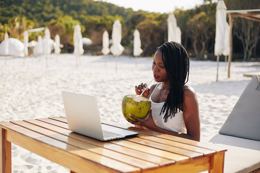 Business Coach on Beach