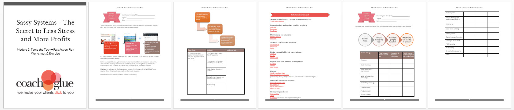 Module 2 Tame the Tech Action Plan Screenshot