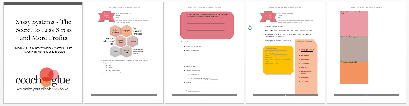 Module 4 Easy Breezy Money Matters Exercise Worksheet Screenshot