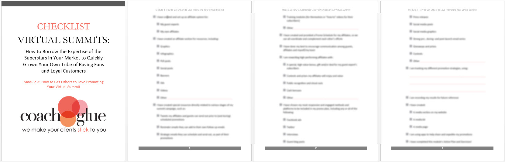 module 3 checklist