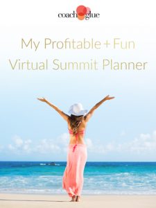 Virtual Summit Planner for Business Coaches in Canva and Word.